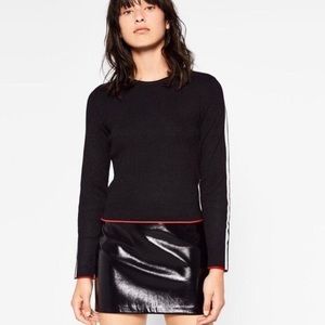 Zara patten leather mini skirt XS